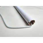 White Drapery/Curtain Hanger With Tube 18" (9G)-Extra Strong  500PCS 